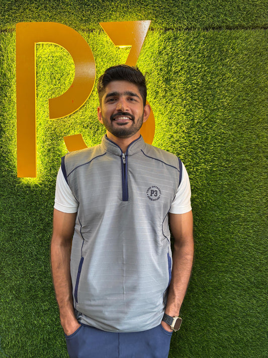 P3 Cricket Sweater Grey Chain Pocket