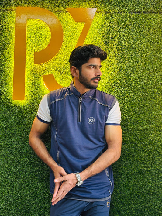 P3 Cricket Sweater Blue Chain Pocket