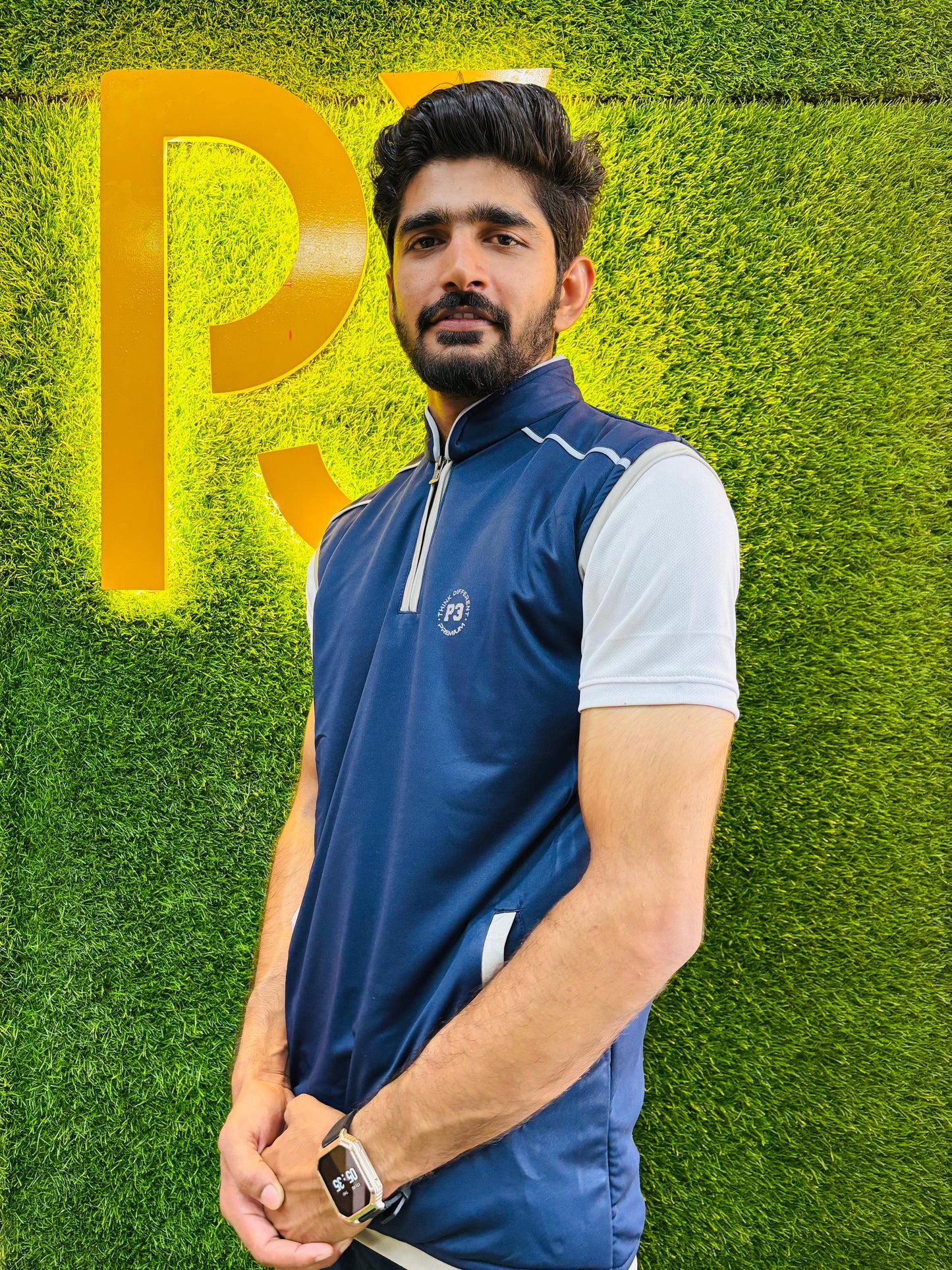 P3 Cricket Sweater Navy Blue