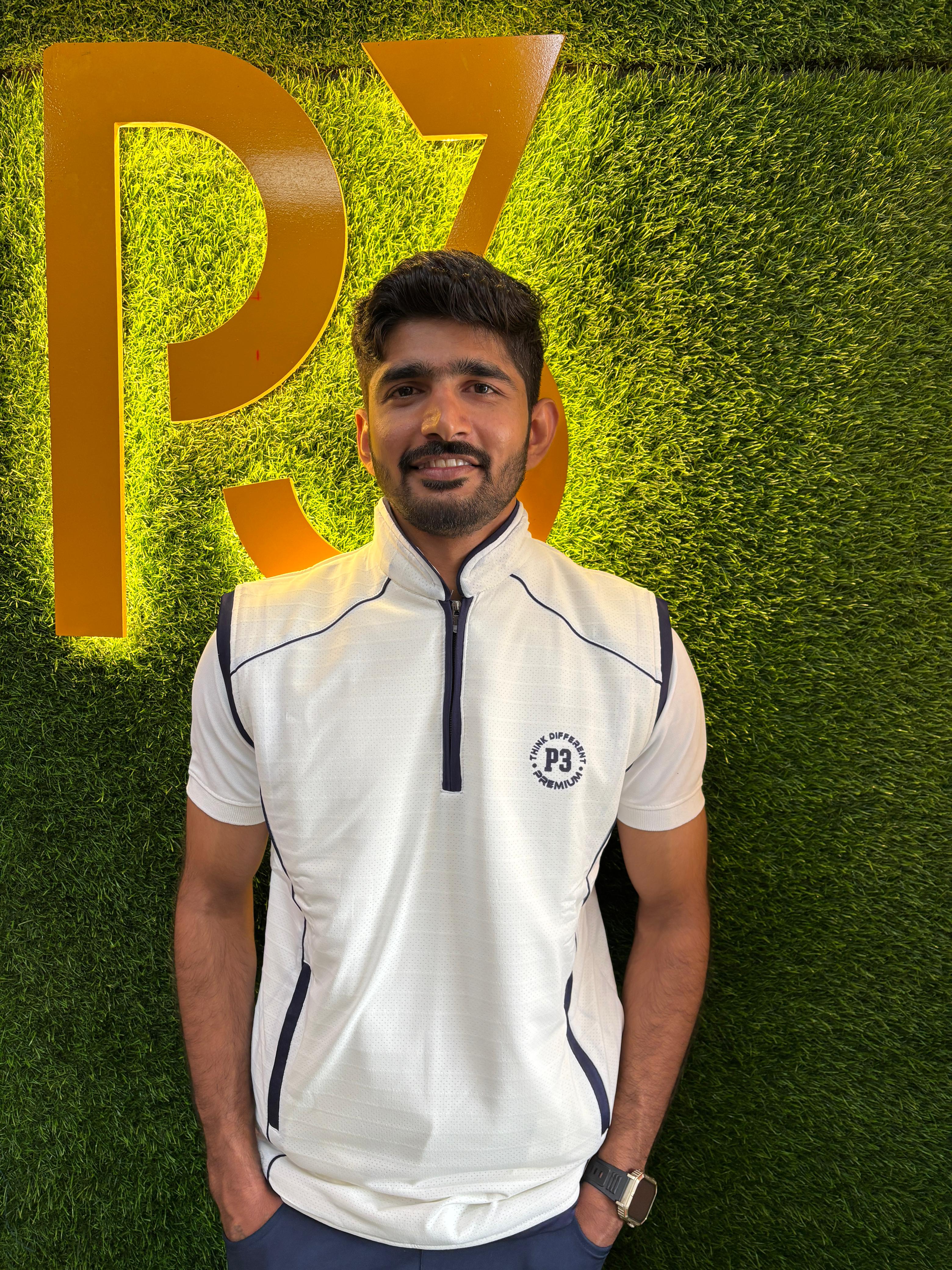 P3 Cricket Sweater White