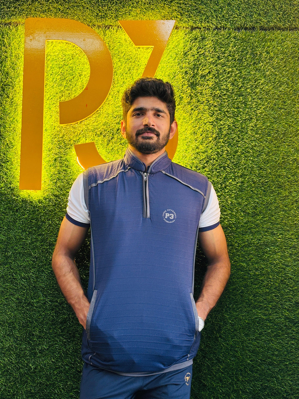 P3 Cricket Sweater Blue