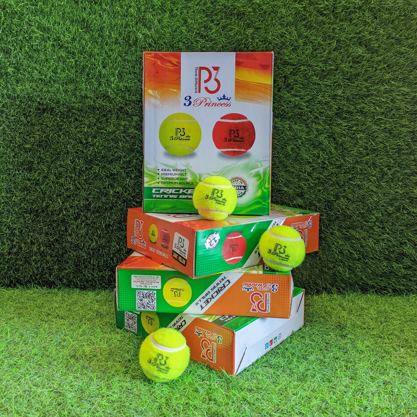 P3  Soft Cricket Tennis Ball Box